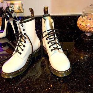 White Patent Doc Martens